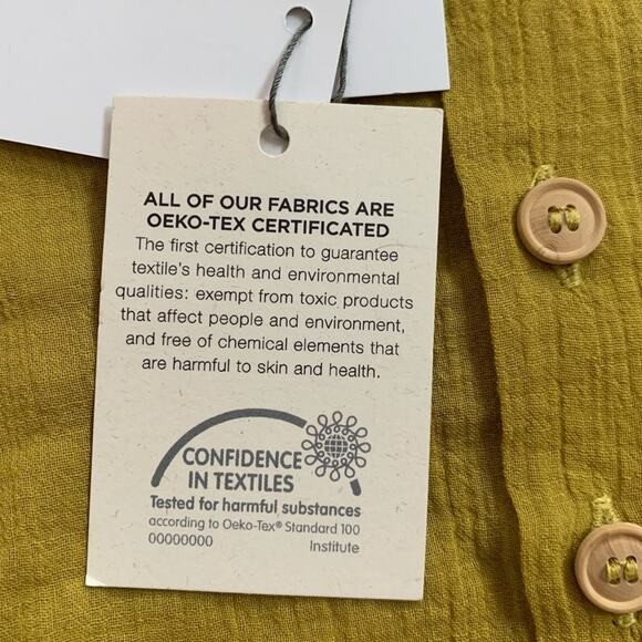 Petite Lucette Achille shirt in yellow, size 12 month, NWT - Picture 8 of 8